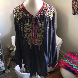 Johnny Was long sleeve tunic